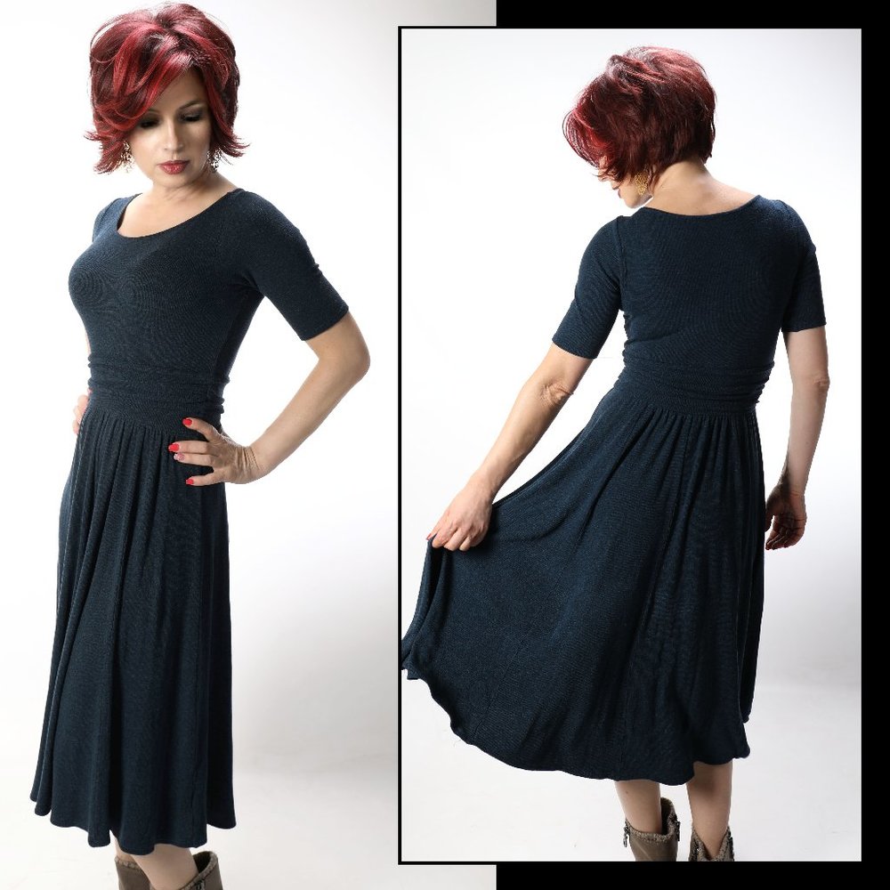 ANTHROPOLOGIE - Bordeaux XS/TP DRESS